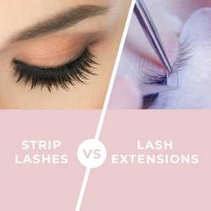 Lash Extensions vs Strip Lashes