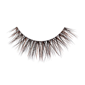 Americano round brown false lash with wispy natural volume perfect for everyday wear.
