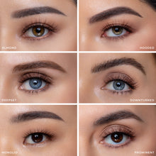 Americano false eyelashes on a almond eye shape, hooded eye shape, deepset eye shape, downturned eye shape, monolid eye shape, and prominent eye shape