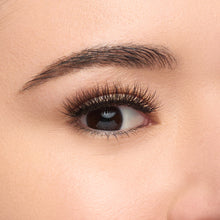 Pixie Mini a mini round lash with medium length and volume for a doll-like, eye-opening effect shown on an eye.