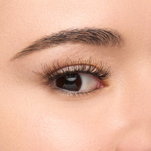 Wispy Mini a flared lash and natural volume shown on an eye.
