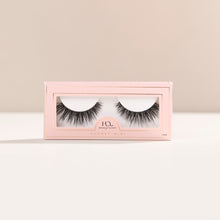 Audrey Mini round false lash with medium volume and perfectly sized for smaller eyes or glasses wearers.

