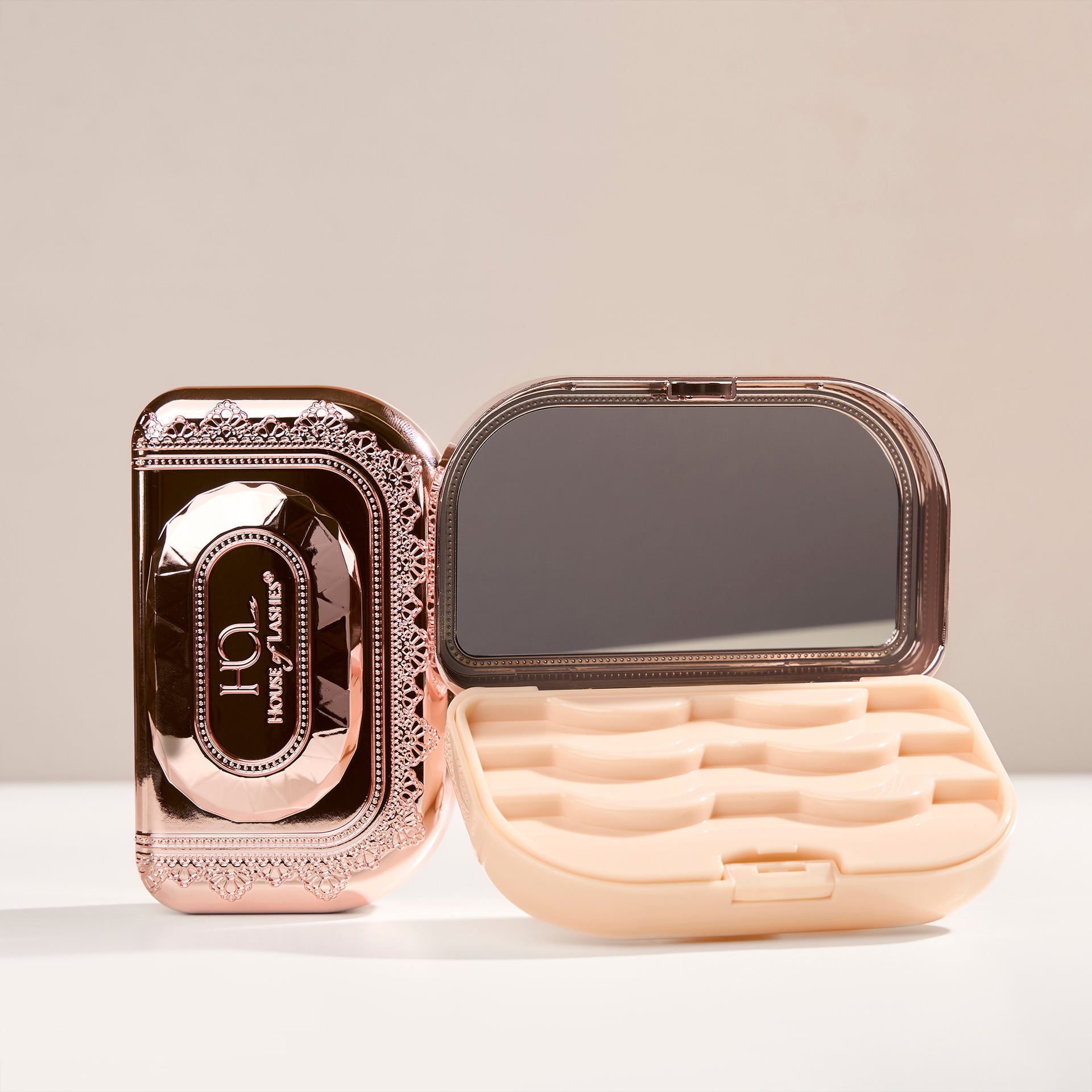 lashes aufbewahrung House of Lashes Precious Gem Lash Case Rose Quartz