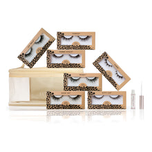 The Feline Set that includes all Feline Collection lashes, HOL Exclusive Travel Bag, and HOL Clear Glue. 