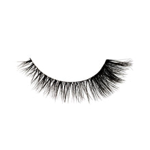 A single Femme Fatale false eyelash with a white background.