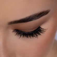 Top view of Frisky false eyelash on a model's eye. 