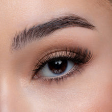 A front view of a woman's eye wearing Femme Fatale.