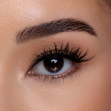 Front view of Iconic Demi false eyelashes on a model's eye. 