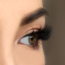 A side view of a woman's eye wearing Midnight Luxe.