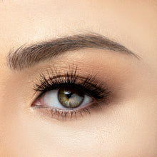 A front view of a woman's eye wearing Siren Double®.