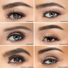 Temptress Wispy false eyelashes on a almond eye shape, hooded eye shape, deepset eye shape, downturned eye shape, monolid eye shape, and prominent eye shape